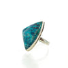 SS Chrysocolla Triangle Ring (Size 8)