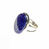 SS Lapis Lazuli Round Ring