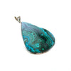 SS Large Chrysocolla Pear Pendant