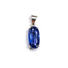 SS Faceted Kyanite Prong Pendant