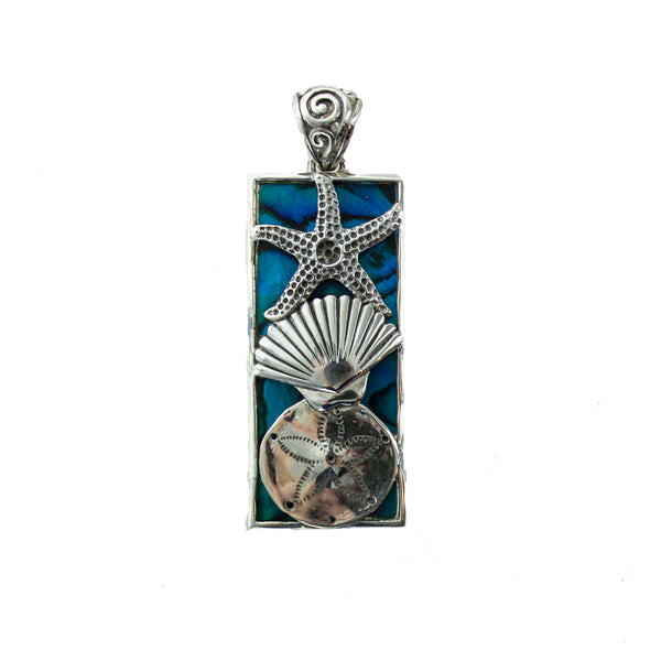 SS Abalone Beach Finds Rectangle Pendant