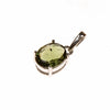 Sterling Silver Checkerboard Cut Moldavite Pendant