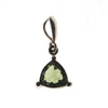 Sterling Silver Moldavite Trillion Pendant