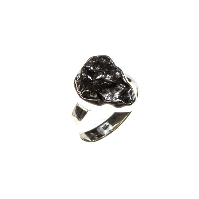 Sterling Silver Assorted Meteorite Nugget Ring