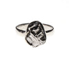 Sterling Silver Assorted Meteorite Nugget Ring