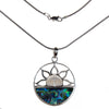 Sterling Silver Abalone Shell Sun Necklace