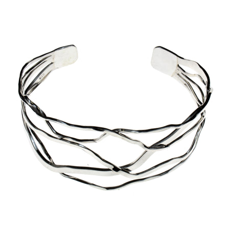 Sterling Silver 4MM Open Collar Necklace