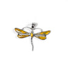 SS Bumblebee Jasper Dragonfly Pendant