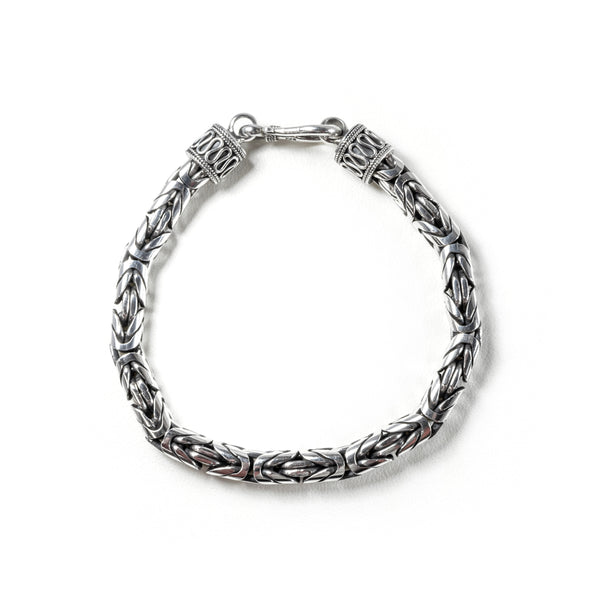 SS Byzantine 7mm Link Chain Bracelet