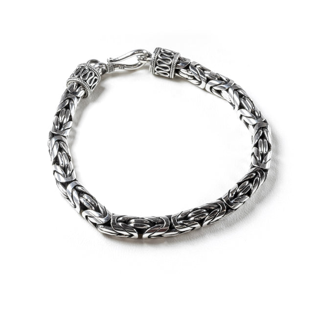 SS Byzantine 7mm Link Chain Bracelet