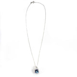 SS Mystic Topaz and CZ Rectangle Necklace