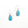 SS Turquoise Triangle Earrings