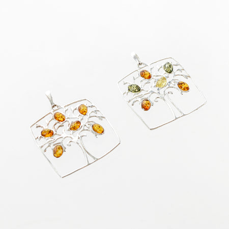 Branch with Leaves Memory Wire Necklaces