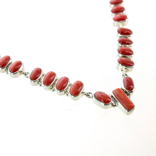 SS Stick Coral Statement Necklace