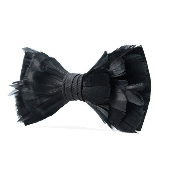 Goose Feathers Bow Tie