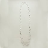 SS Wire Tangle 3 Strand Link Necklace