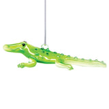 Glass Alligator Ornament