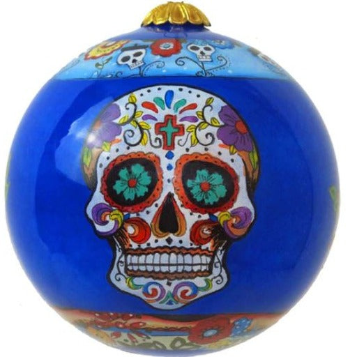 Hand-painted Sugar Skull Ornament