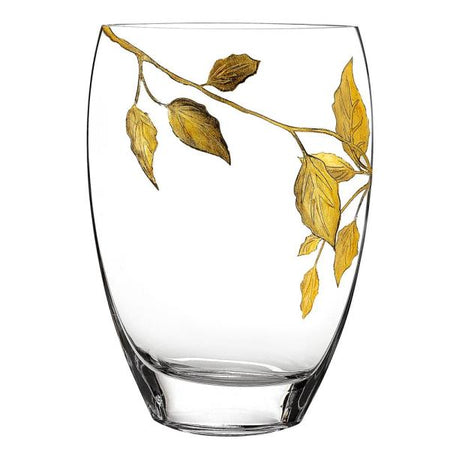 Gold Maple Leaf Vase