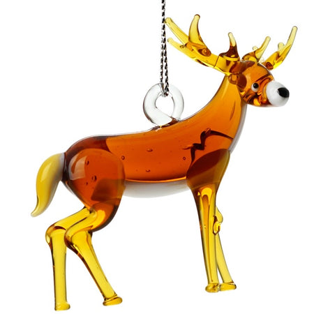 Hand-painted Winter Elk Ornament