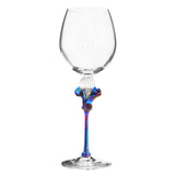 Budding Iridescent Wine Glass