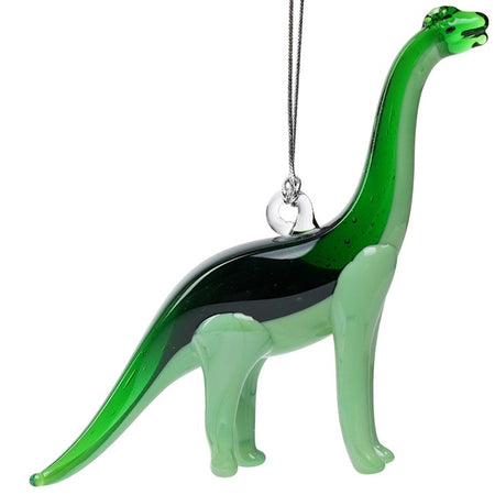Glass Green Gecko Ornament