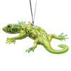 Glass Green Gecko Ornament